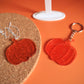 Funky Translucent Orange Pumpkin Keyring