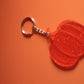 Funky Translucent Orange Pumpkin Keyring