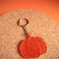 Funky Translucent Orange Pumpkin Keyring