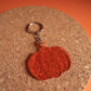 Funky Translucent Orange Pumpkin Keyring