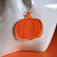 Funky Translucent Orange Pumpkin Necklace