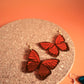 Mirror Acrylic Butterfly Earrings