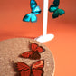 Mirror Acrylic Butterfly Earrings