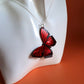 Mirror Acrylic Butterfly Sterling Silver Necklace