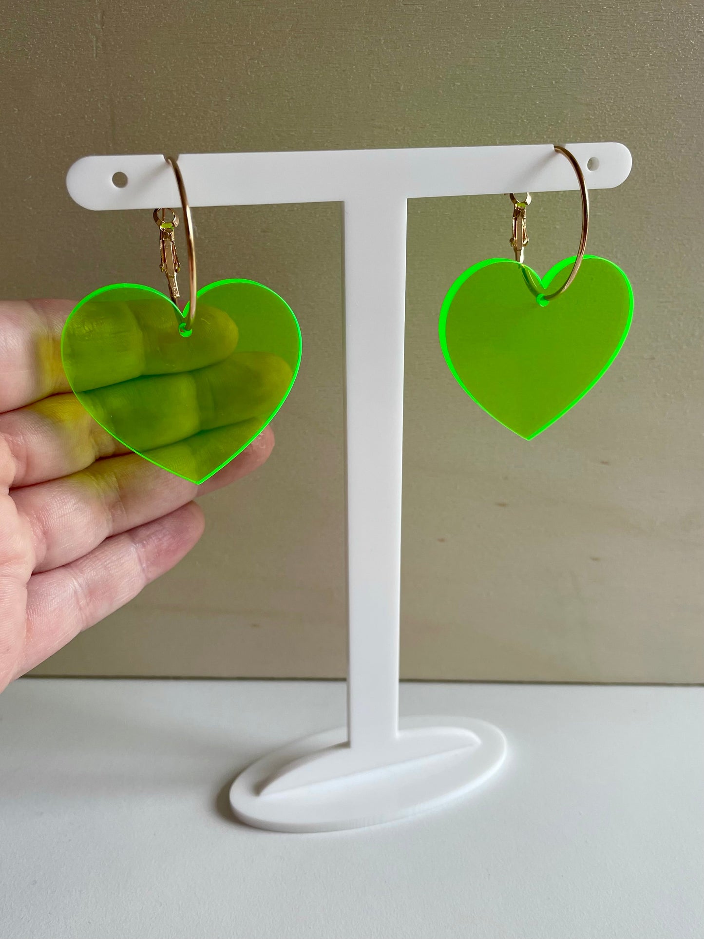 Heart Hoop Earrings