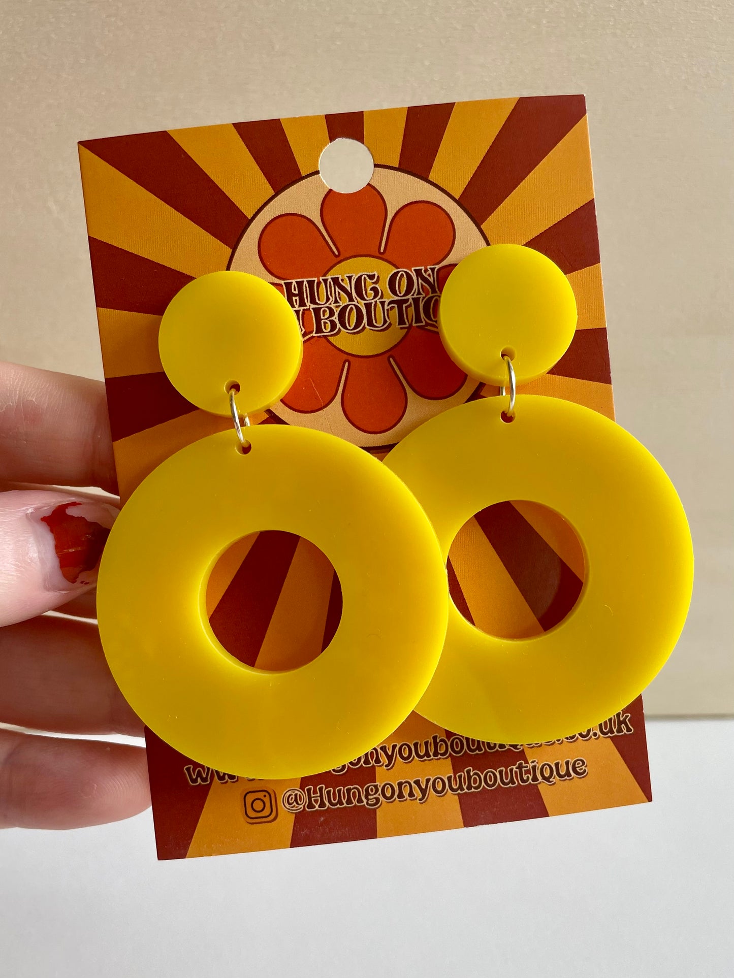 Donut Ring Earrings