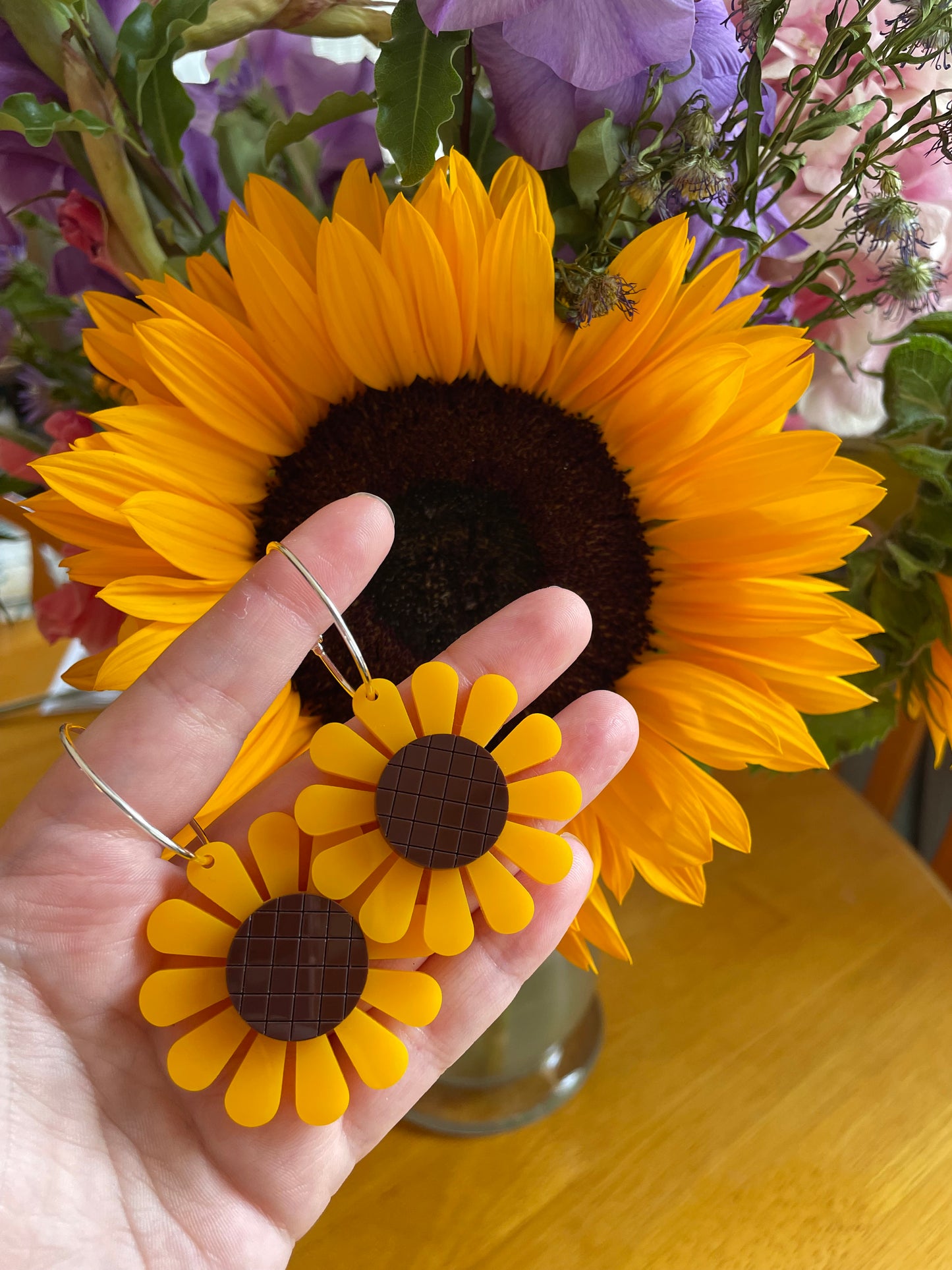 Sunflower Hoops