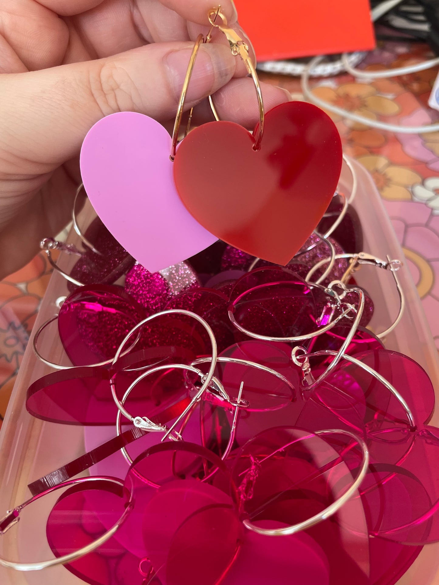 Heart Hoop Earrings