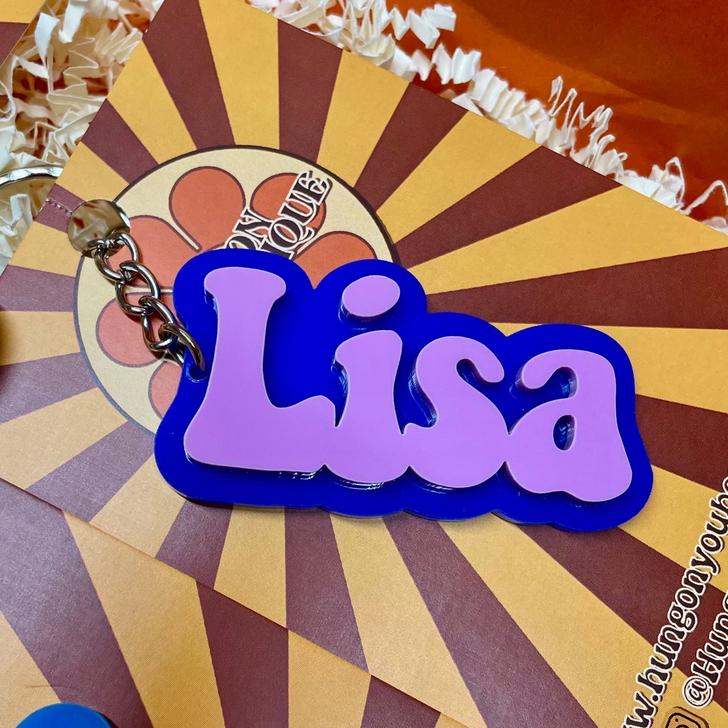 Personalised Name Keyring