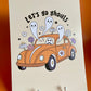 Let’s Go Ghouls Retro Halloween A4 Art Print