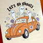 Let’s Go Ghouls Retro Halloween A4 Art Print