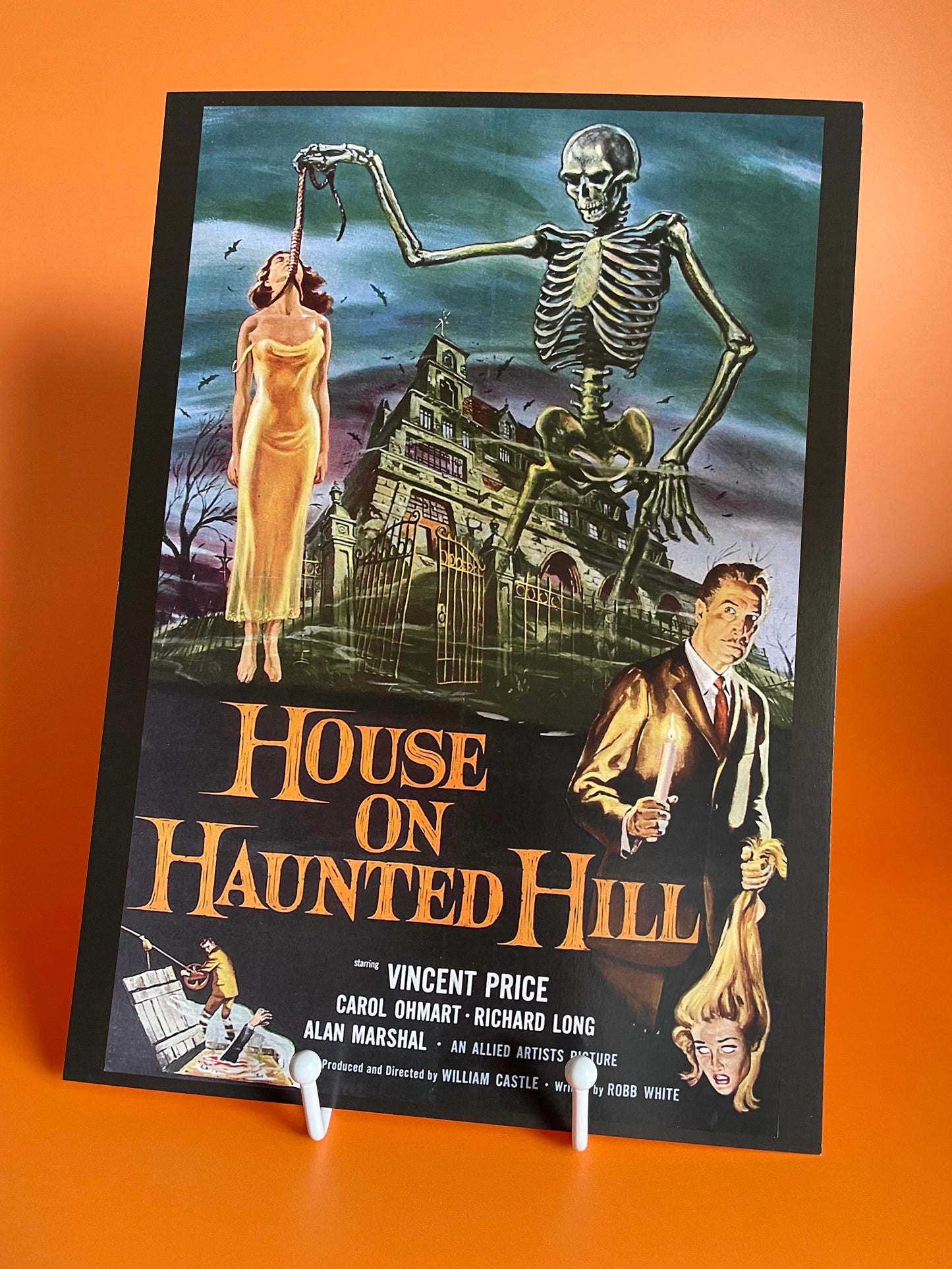 House on Haunted Hill Vintage Movie Poster A4 Print