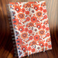 Groovy 70s Floral Wallpaper A5 Notebook