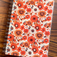 Groovy 70s Floral Wallpaper A5 Notebook