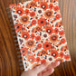 Groovy 70s Floral Wallpaper A5 Notebook