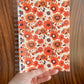 Groovy 70s Floral Wallpaper A5 Notebook