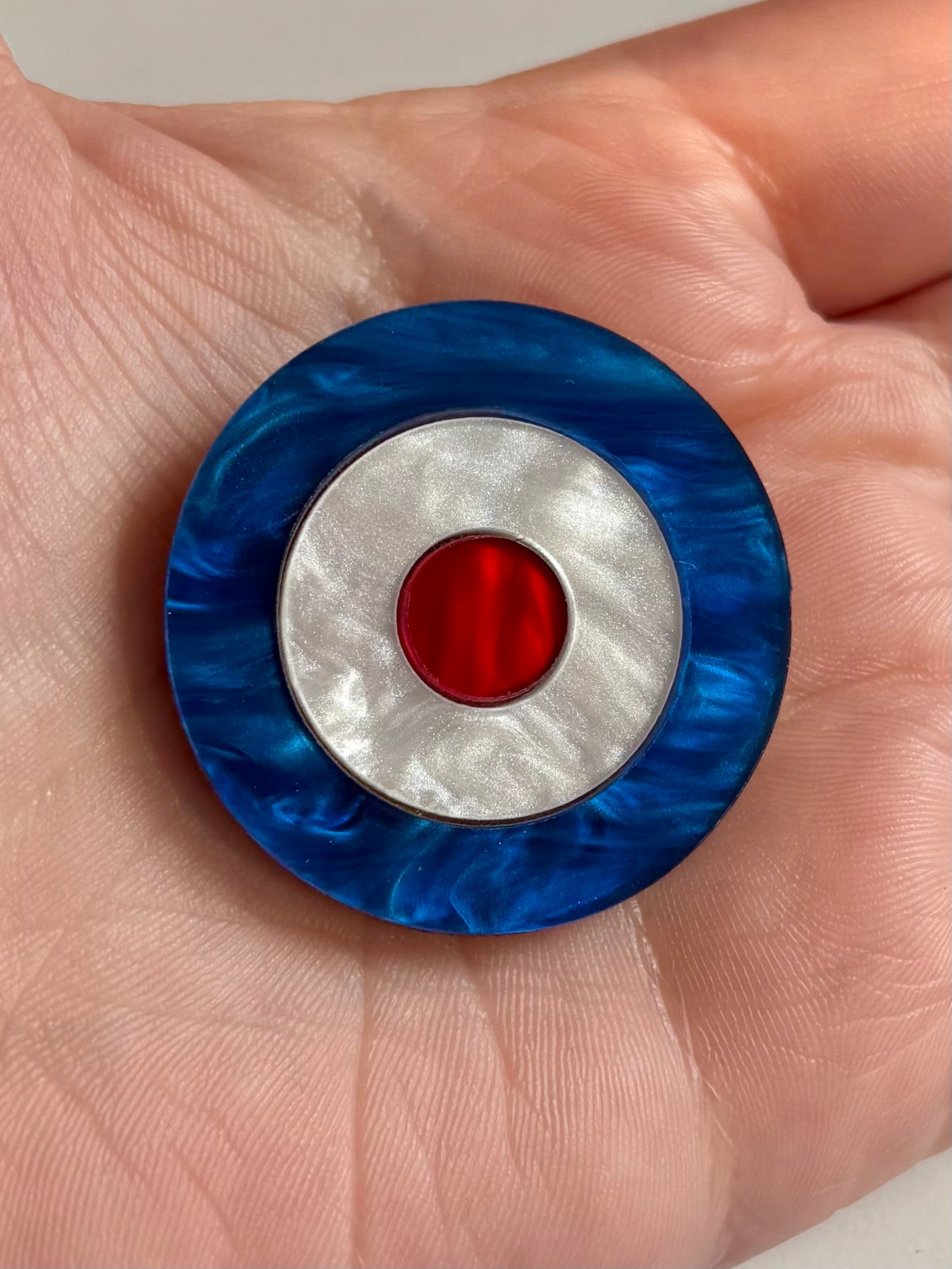 Mod Target Brooch
