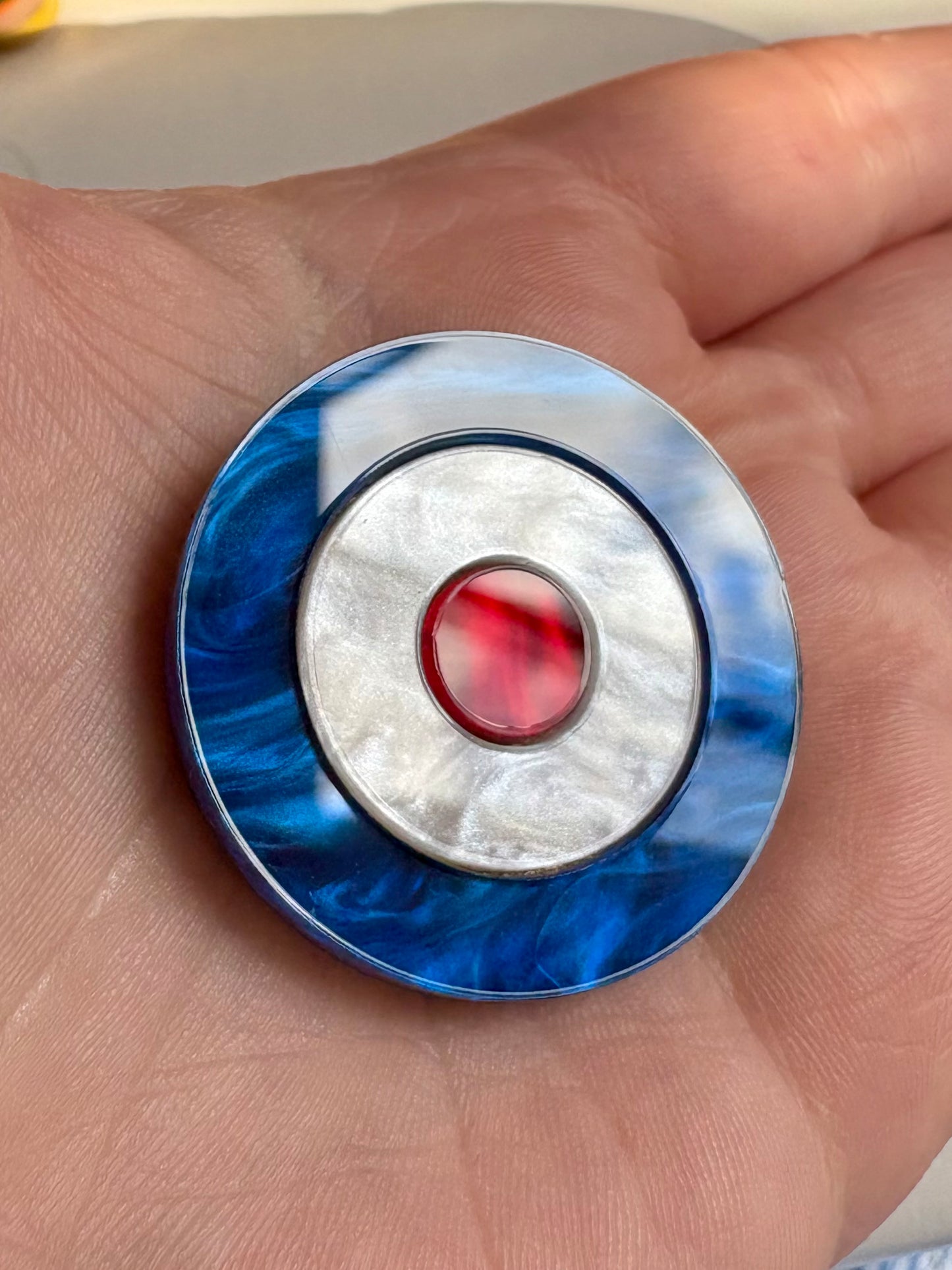 Mod Target Brooch
