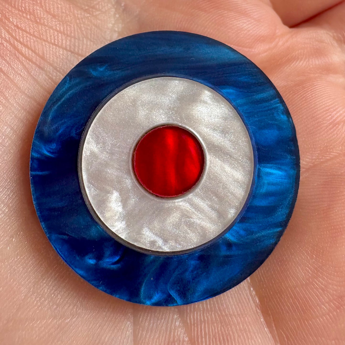Mod Target Brooch