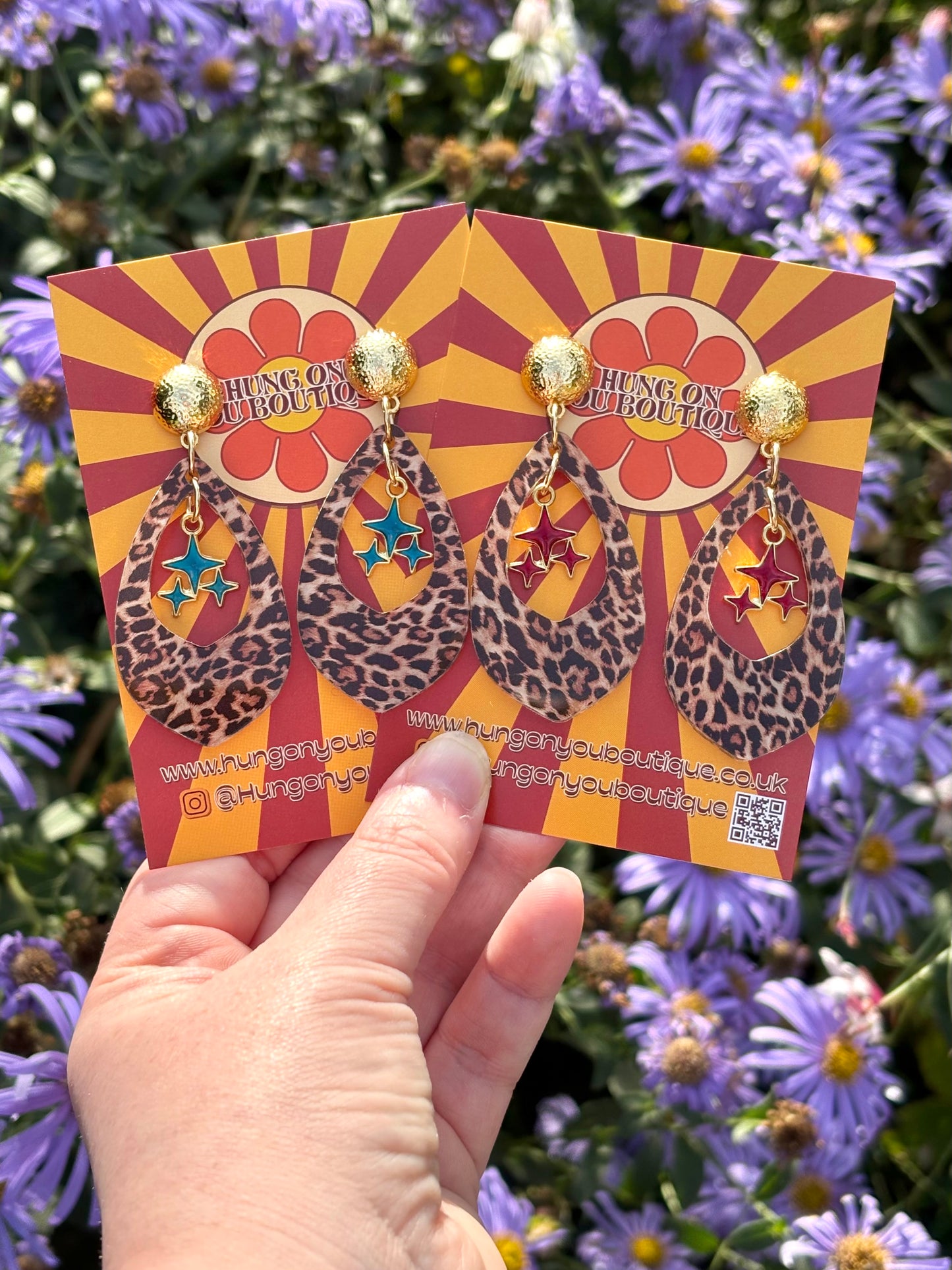 Leopard Cosmic Drop Earrings