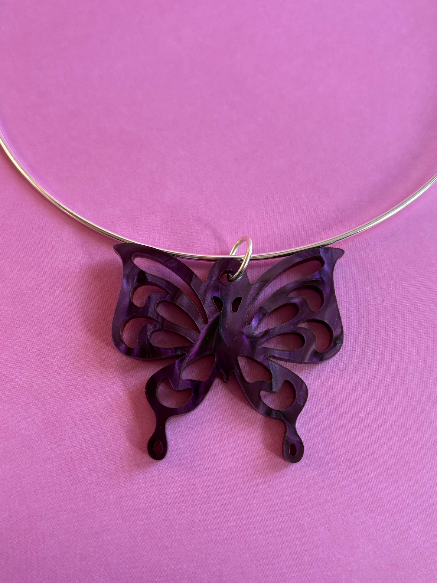 Psychedelic Flutter Butterfly Choker
