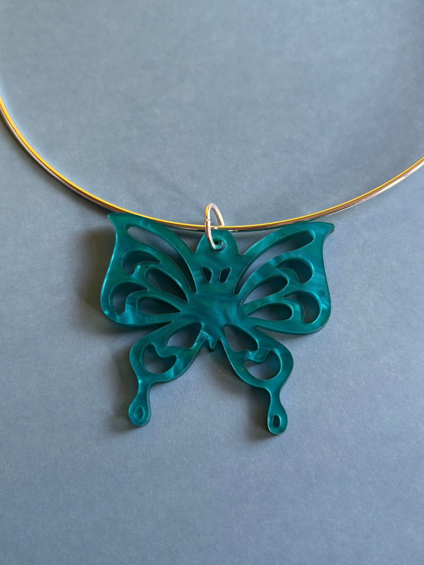 Psychedelic Flutter Butterfly Choker