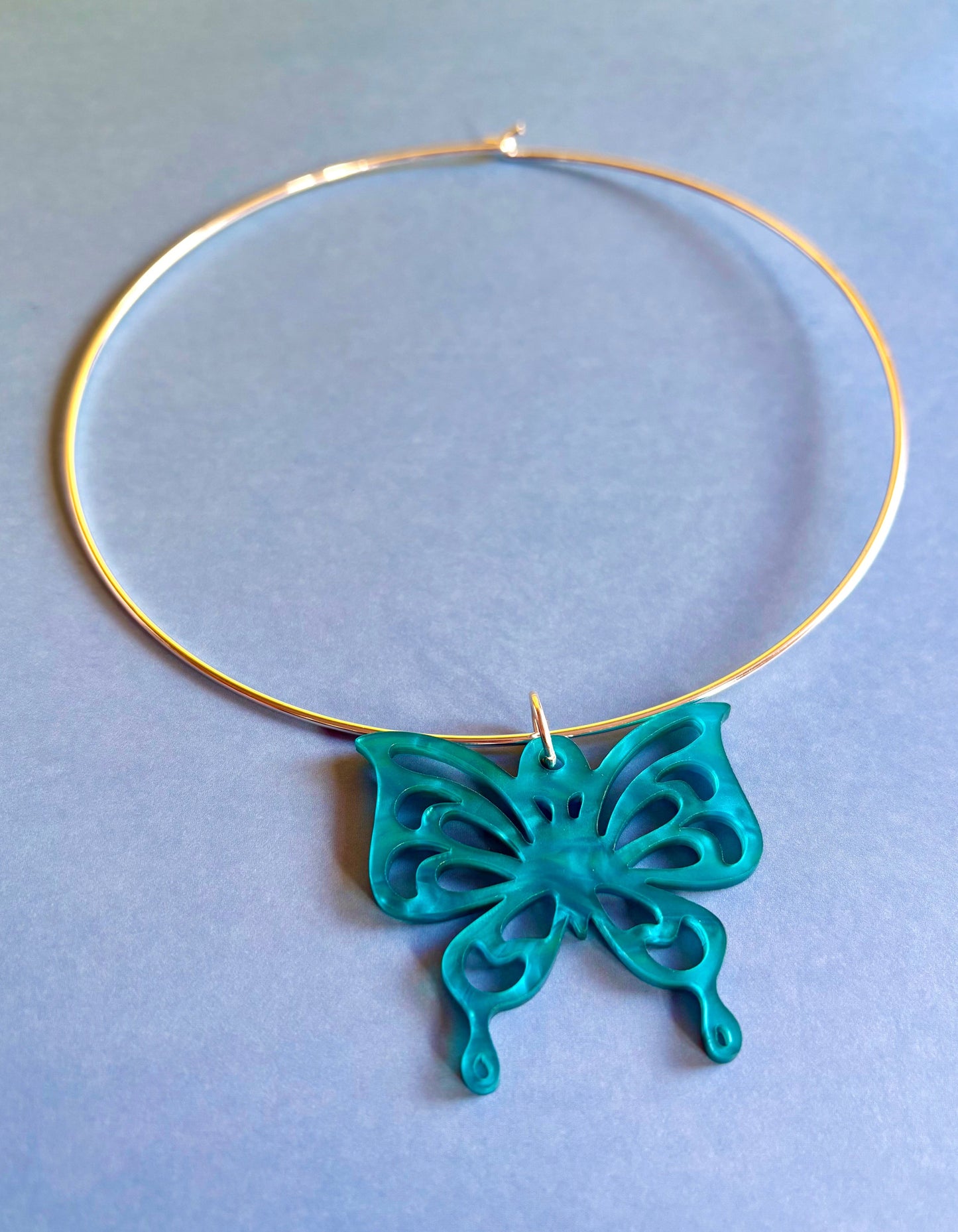 Psychedelic Flutter Butterfly Choker