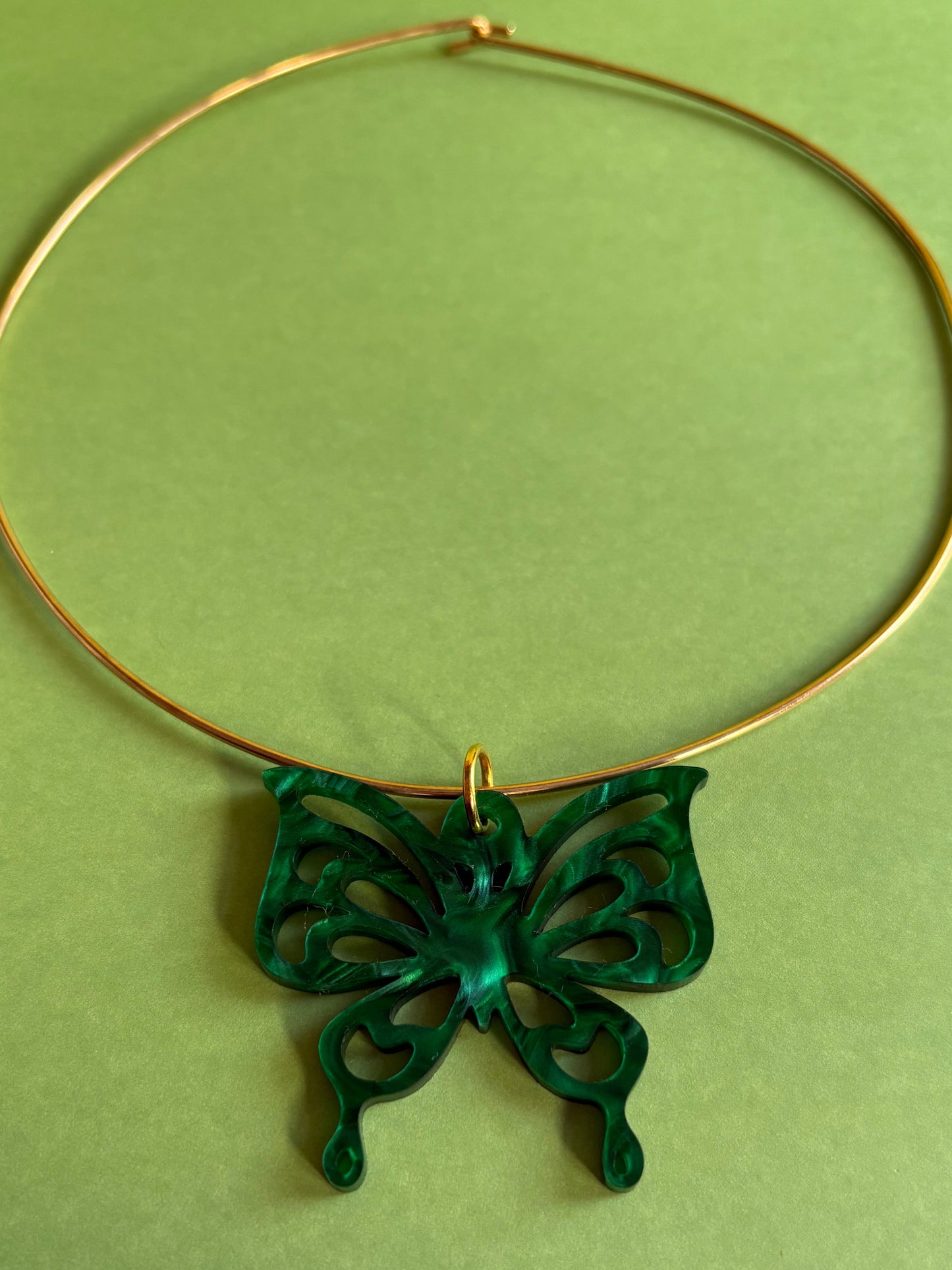 Psychedelic Flutter Butterfly Choker