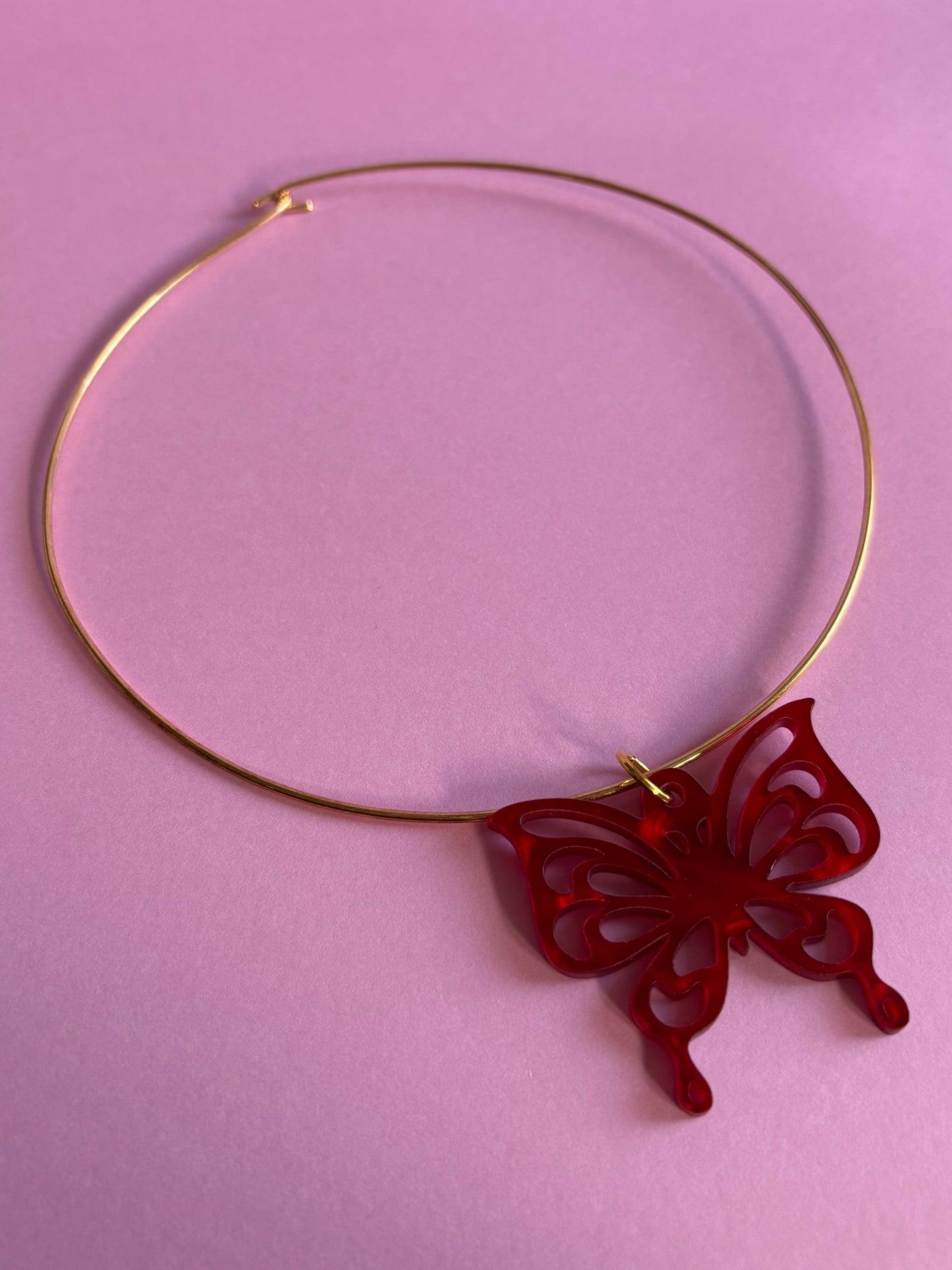 Psychedelic Flutter Butterfly Choker