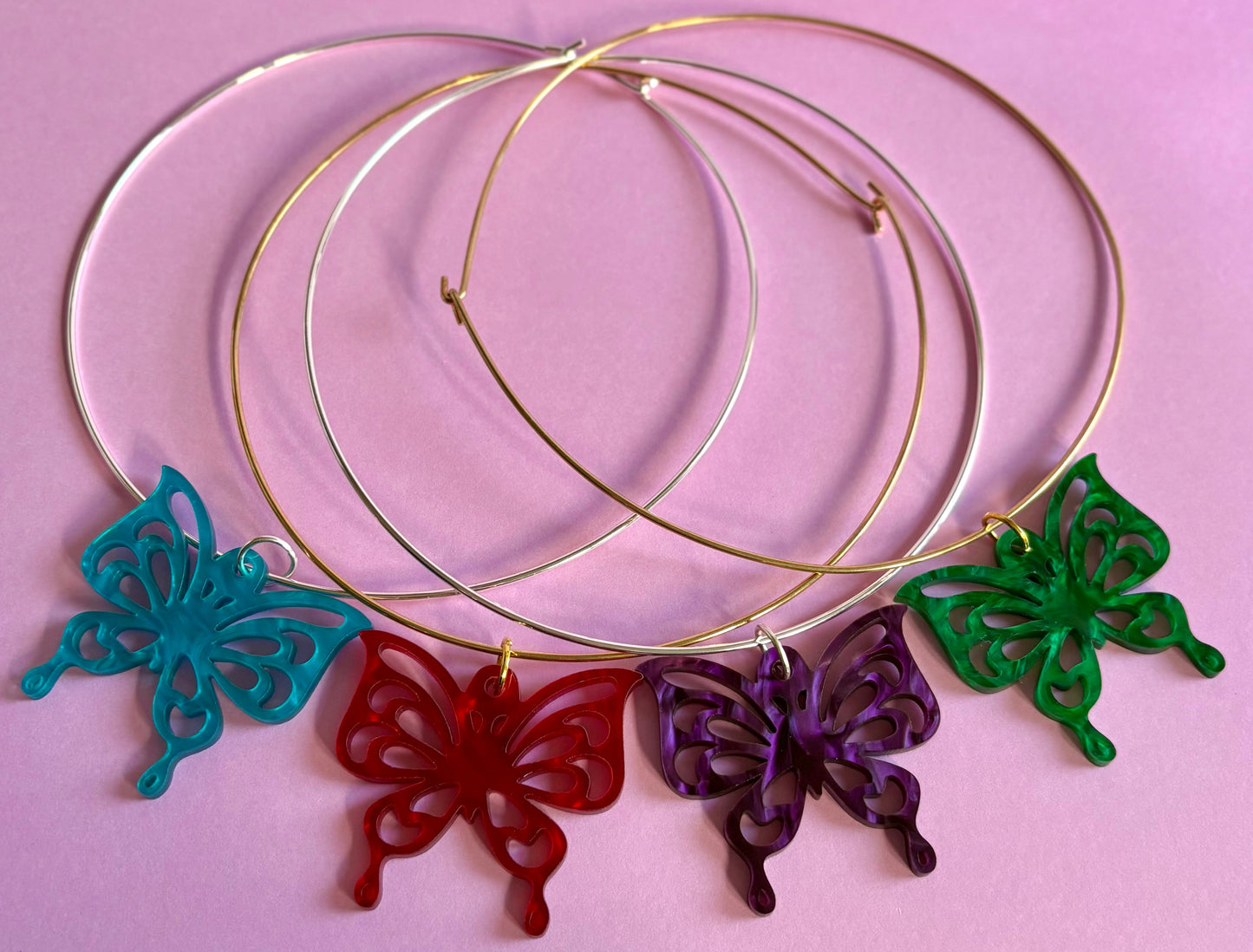 Psychedelic Flutter Butterfly Choker