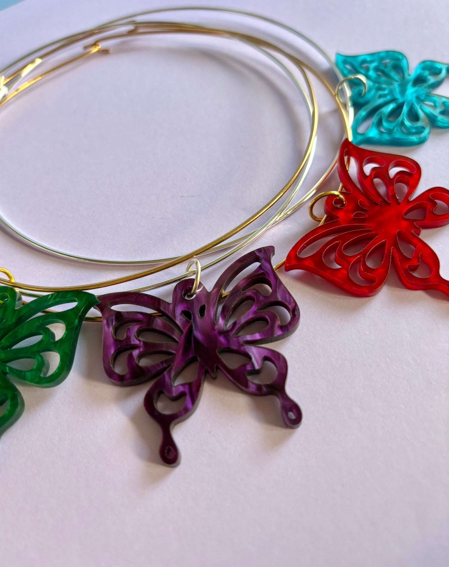 Psychedelic Flutter Butterfly Choker