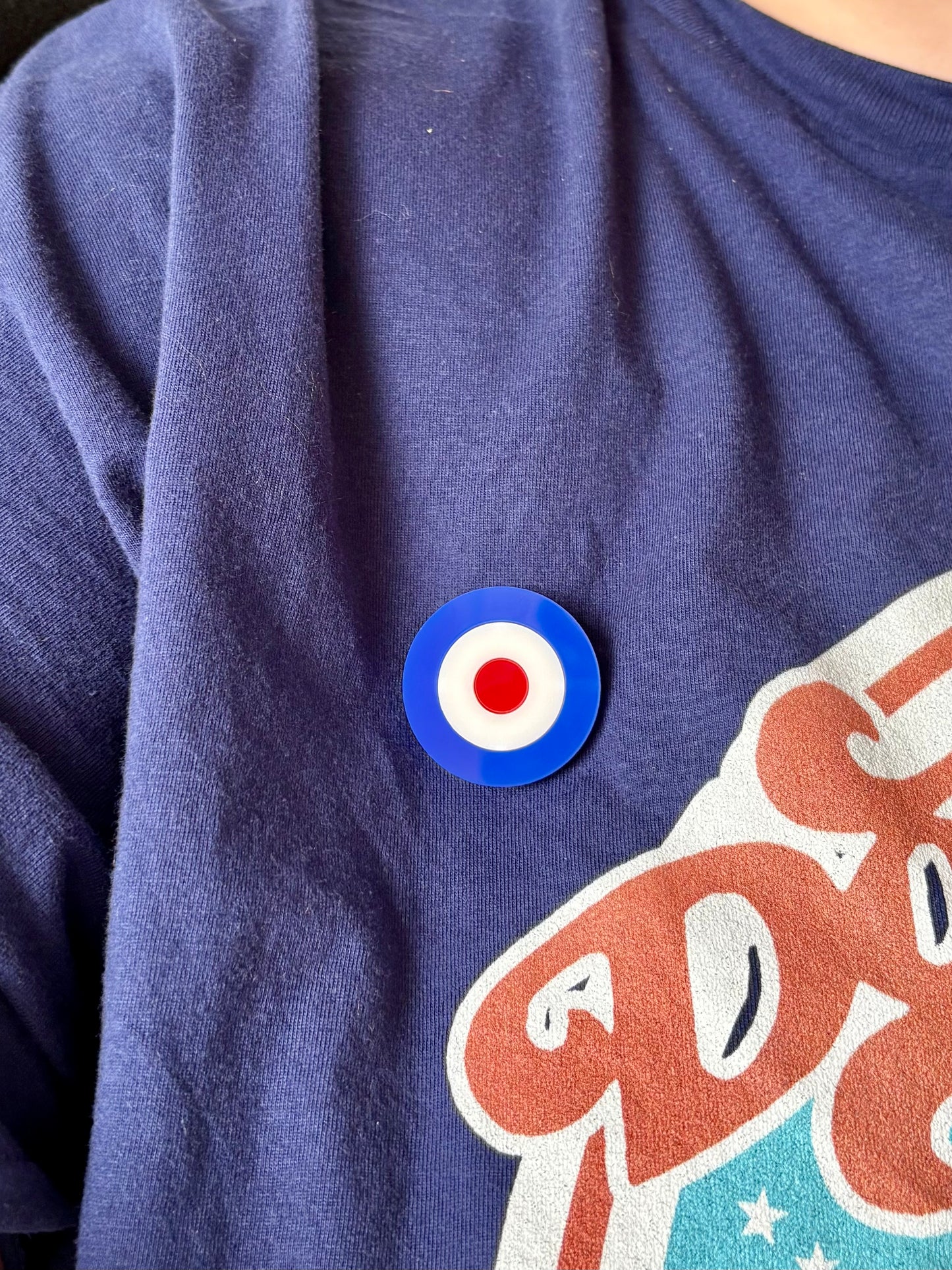 Mod Target Brooch