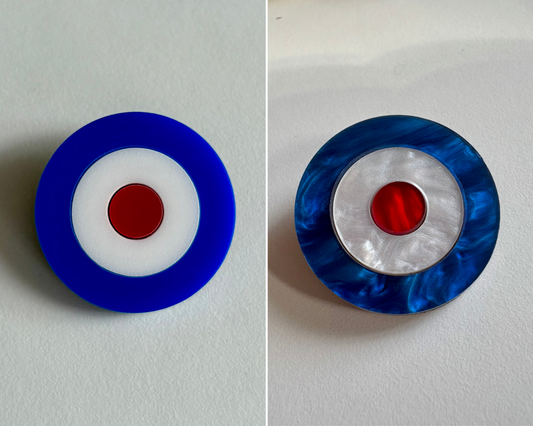 Mod Target Brooch