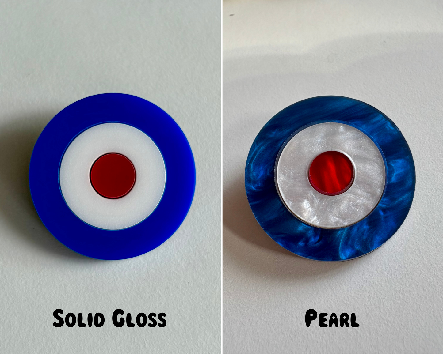 Mod Target Brooch