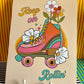 A4 Art Illustration Print: 'Keep on Rollin' - Hung On You Boutique