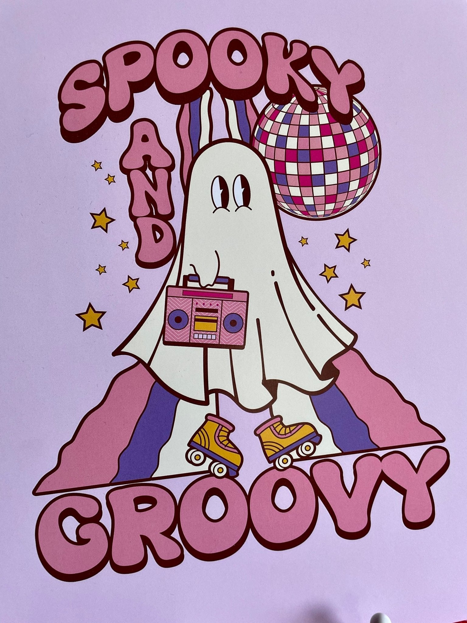 A4 Art Illustration Print: 'Spooky and Groovy' - Hung On You Boutique