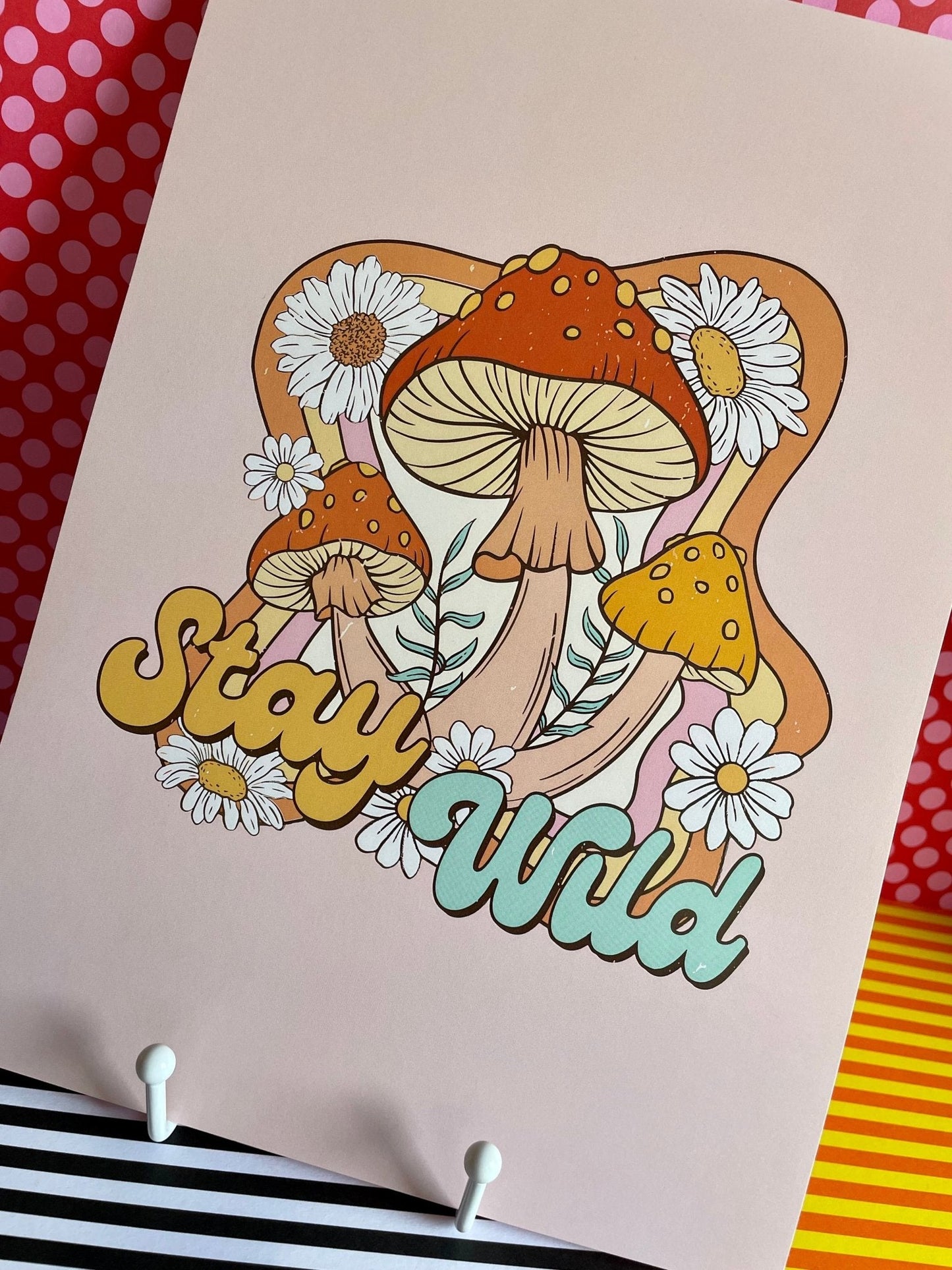 A4 Art Illustration Print: 'Stay Wild' - Hung On You Boutique