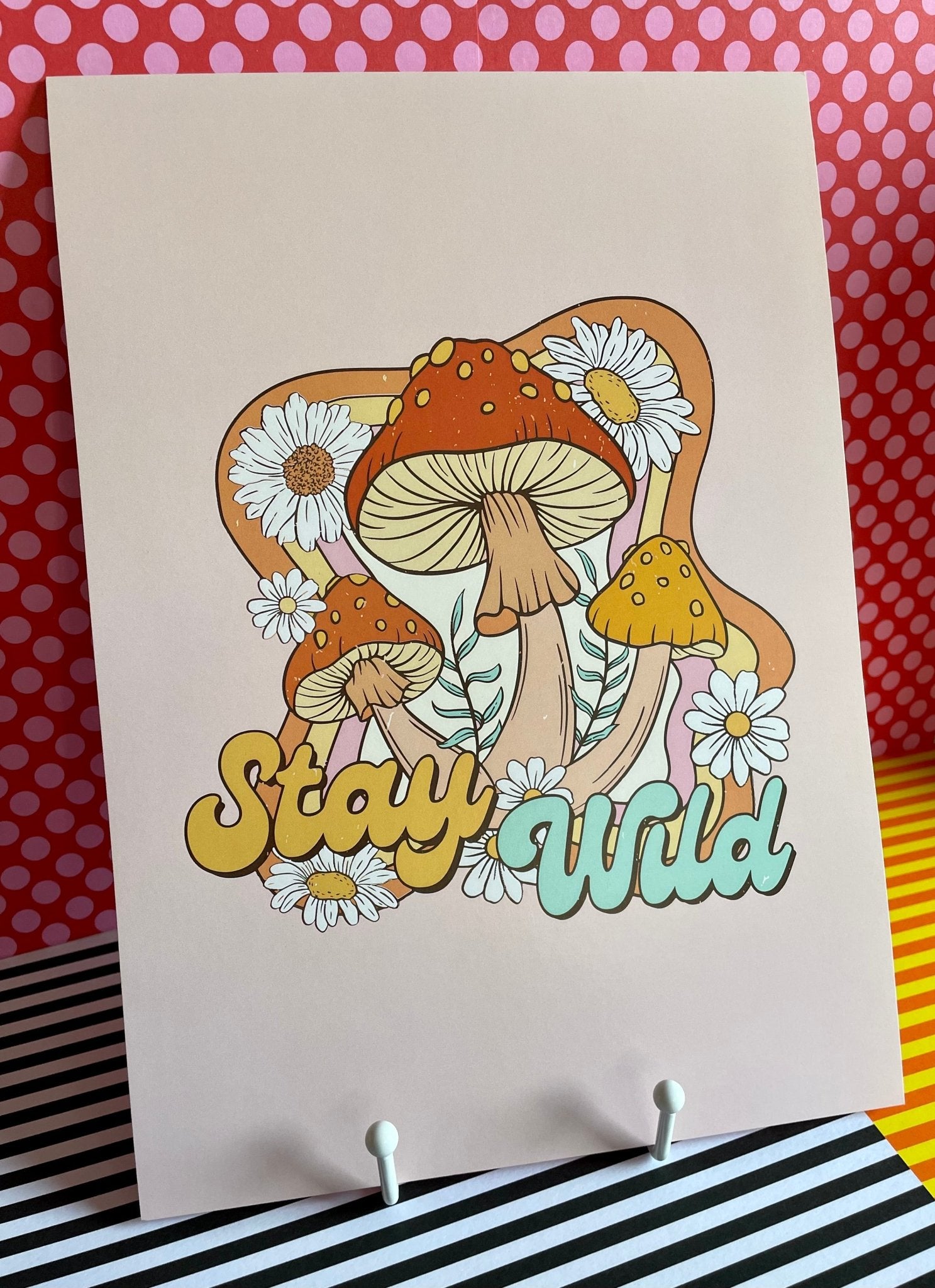 A4 Art Illustration Print: 'Stay Wild' - Hung On You Boutique