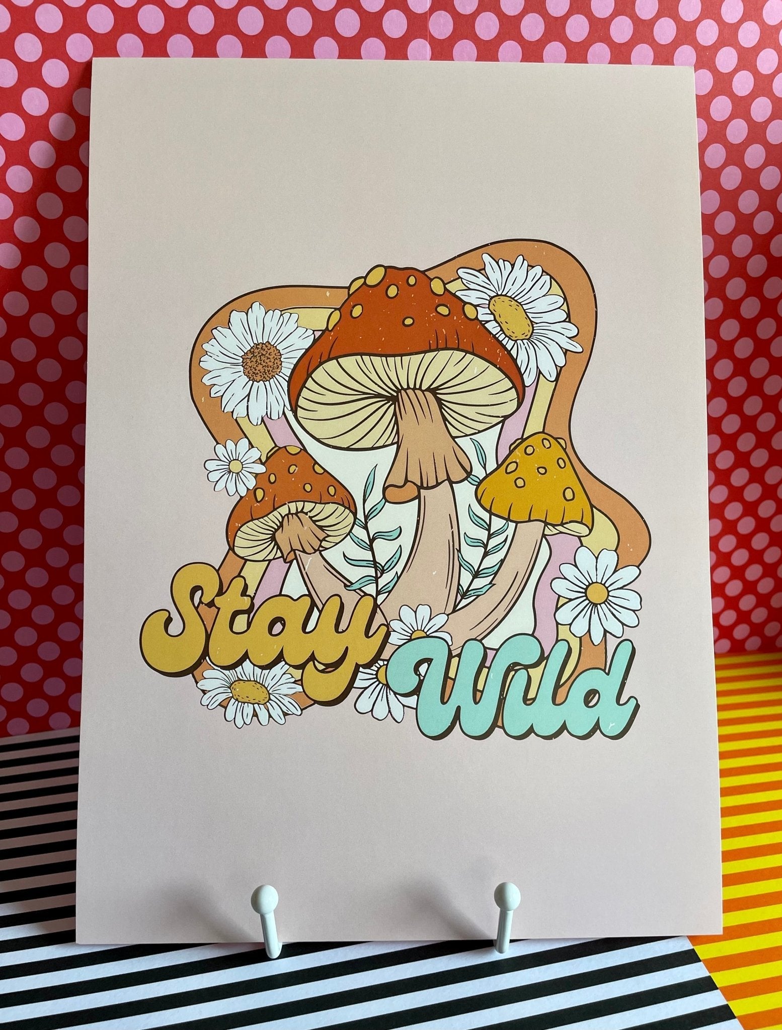 A4 Art Illustration Print: 'Stay Wild' - Hung On You Boutique