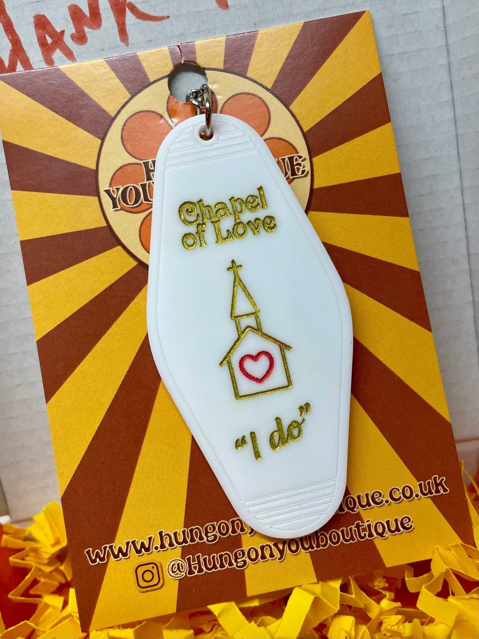 Chapel of Love Keyring - Hung On You Boutique