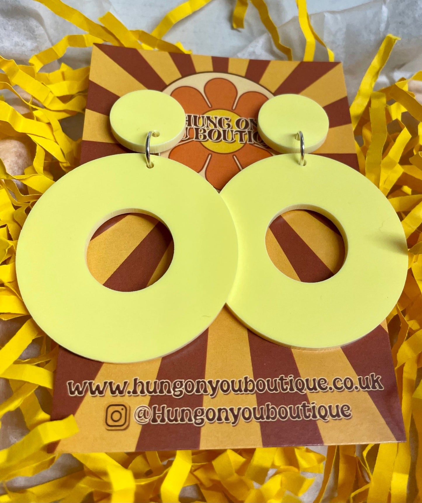 Donut Ring Earrings - Hung On You Boutique