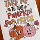 Take Me to the Pumpkin Patch A4 Art Print