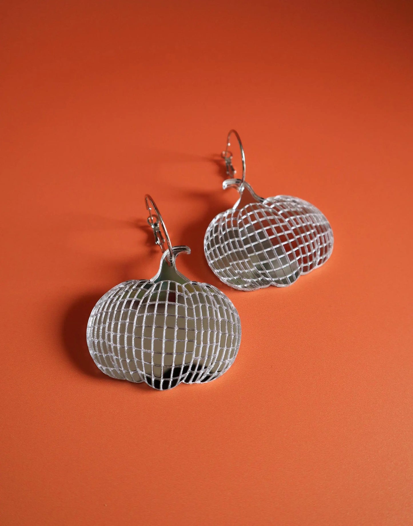 Groovy Halloween Disco Pumpkin Earrings