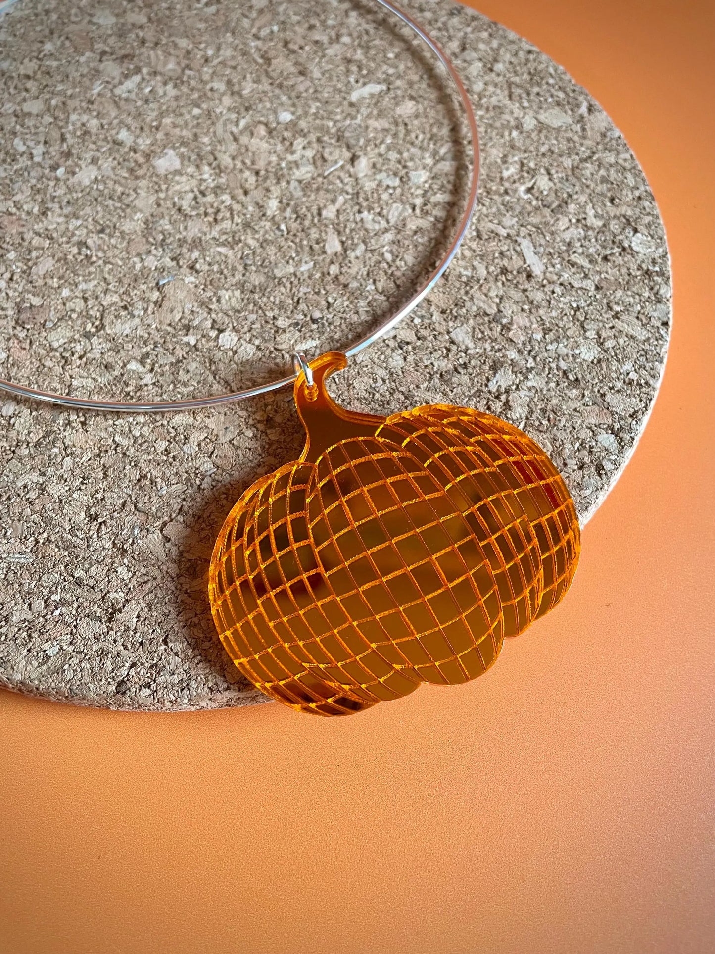 Groovy Halloween Disco Pumpkin Choker