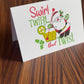 Swirl, Twirl & Twist Christmas Card