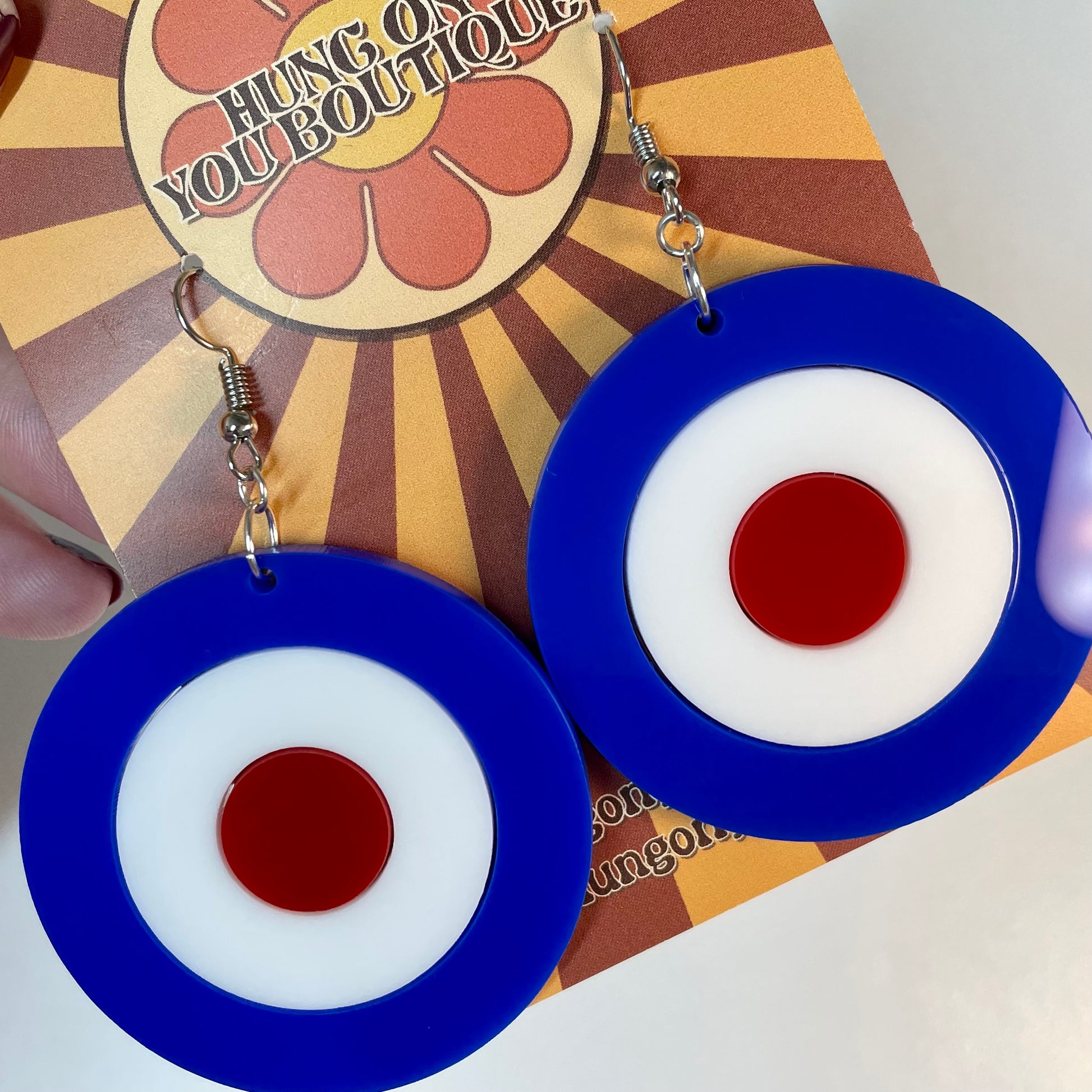 Mod Target Earrings - Hung On You Boutique