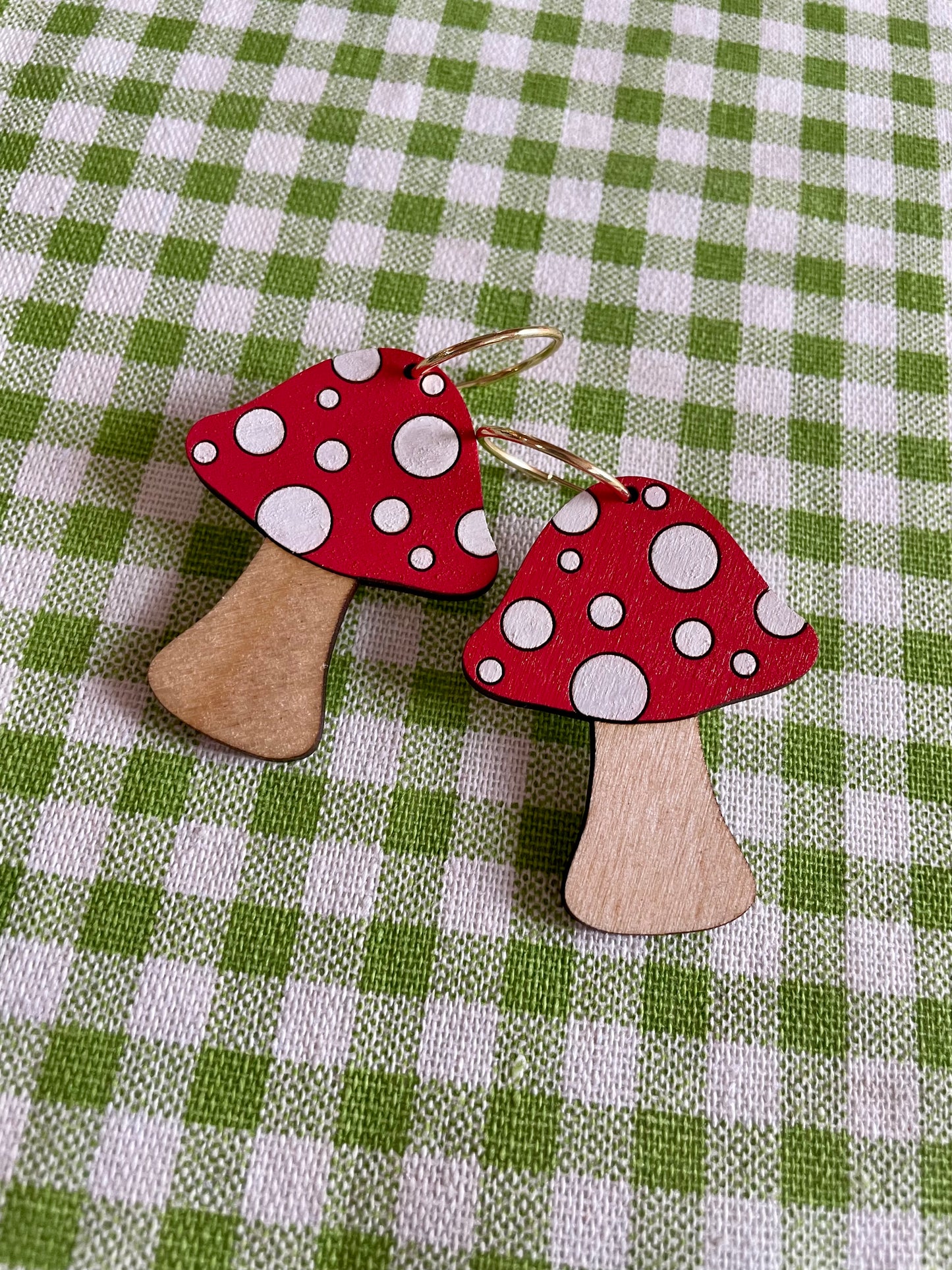 Mushroom Earrings: Spots - Hung On You Boutique