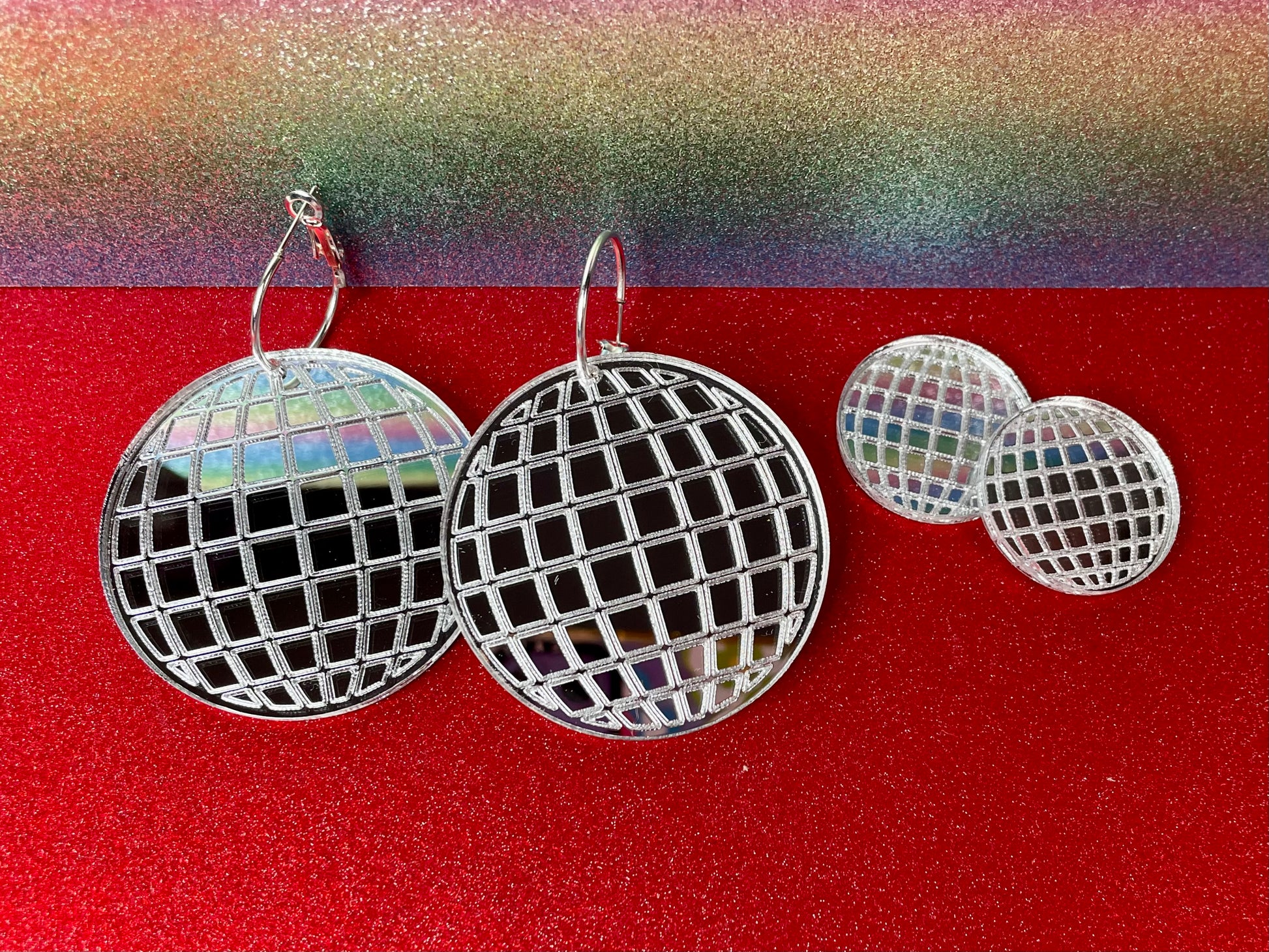 Mirror Ball Earrings - Hung On You Boutique