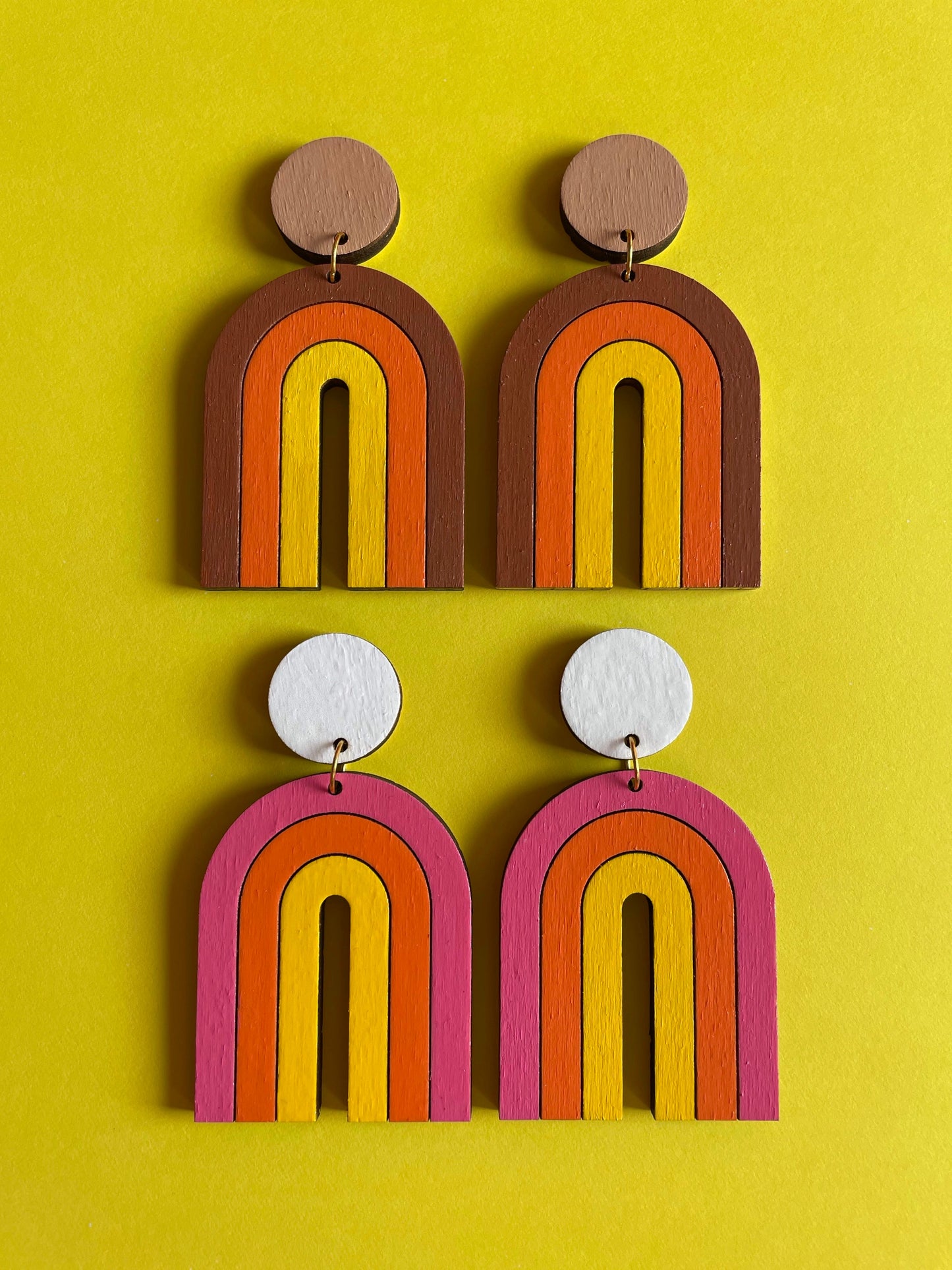 Retro Rainbow Earrings - Hung On You Boutique