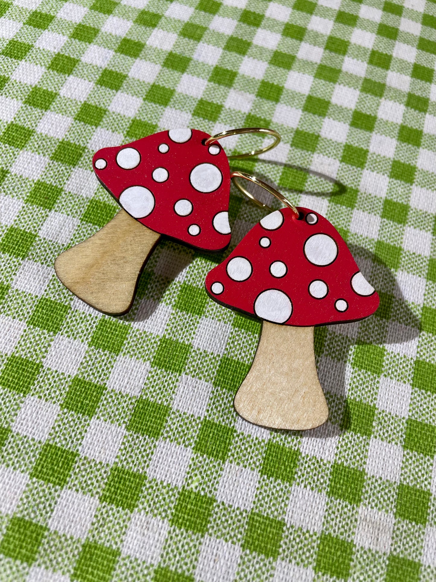 Mushroom Earrings: Spots - Hung On You Boutique